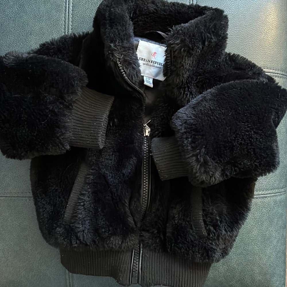 Urban Republic Girls Faux Fur Jacket size 24 Months - Picture 1 of 5